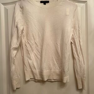 Banana Republic Scallop Sweater in Cream